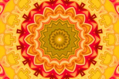 Esrarengiz renkli soyut arkaplan. Fantezi neon fraktal kavramı