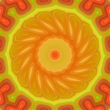 Esrarengiz neon soyut arka plan. Fantezi fraktal kavramı