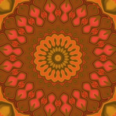 Esrarengiz neon soyut arka plan. Fantezi fraktal kavramı