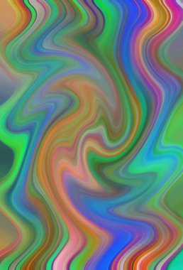 Esrarengiz renkli soyut arkaplan. Fantezi neon fraktal kavramı