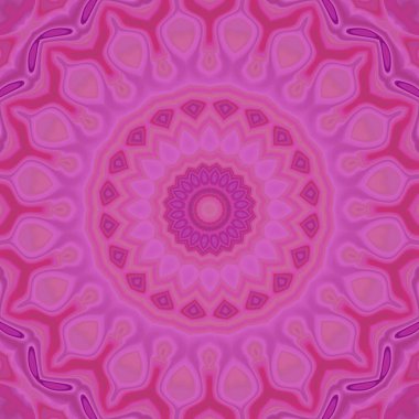 Esrarengiz neon parlayan geometrik soyut arkaplan. Fantezi fraktal kavramı