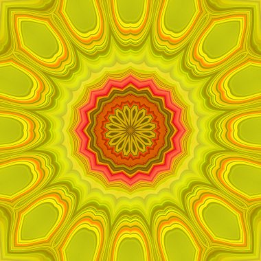 Esrarengiz neon soyut arka plan. Fantezi fraktal kavramı