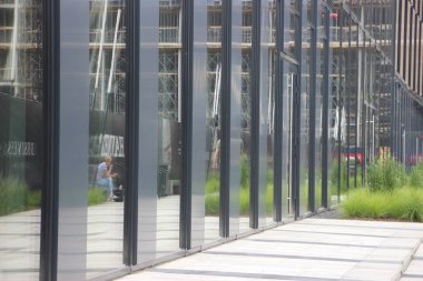 şehir konsepti, şehir manzarası arkaplan görüntüsü  