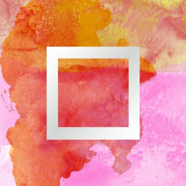 Soyut suluboya tasarımı, boyalı dokuya yakın çekim. Asgari arkaplan.