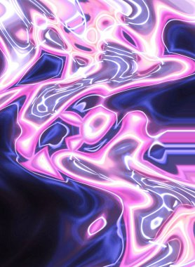 Ezoterik sihirli neon parlayan geometrik mandala fantezi fraktal. Soyut arkaplan.