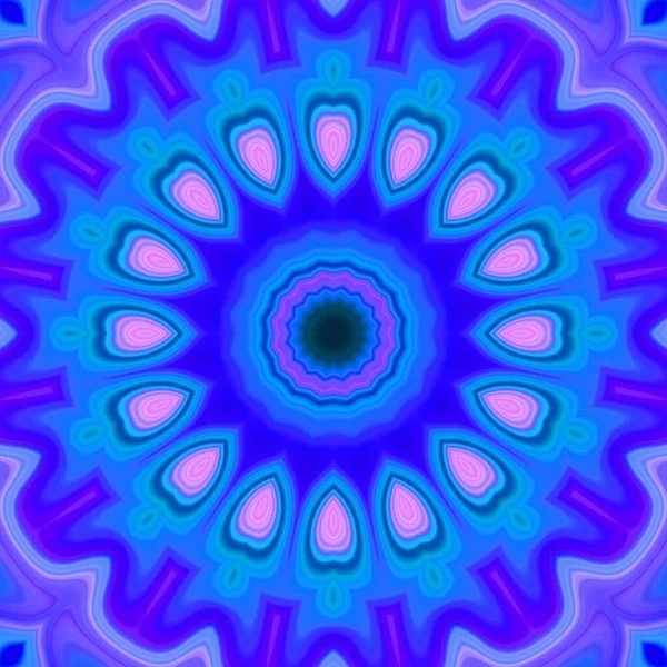 Esrarengiz sihirli neon parlayan geometrik mandala fantezi fraktal. Soyut arkaplan.