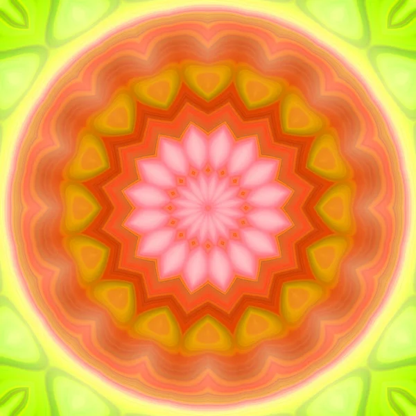 Fond Abstrait Coloré Concept Mandala Fantastique — Photo