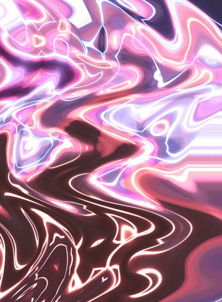 Ezoterik Sihirli Neon Parlayan Geometrik Mandala Fantezi Fraktal Soyut Arkaplan — Stok fotoğraf