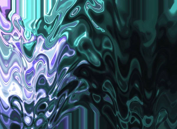 密教魔法ネオン輝く幾何学的なマンダラファンタジーフラクタル 要旨の背景 — ストック写真