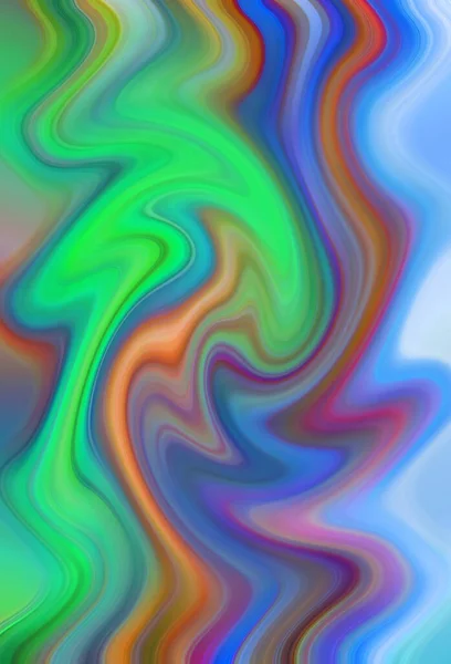 Kleurrijke Abstracte Achtergrond Fantasie Neon Fractal Concept — Stockfoto