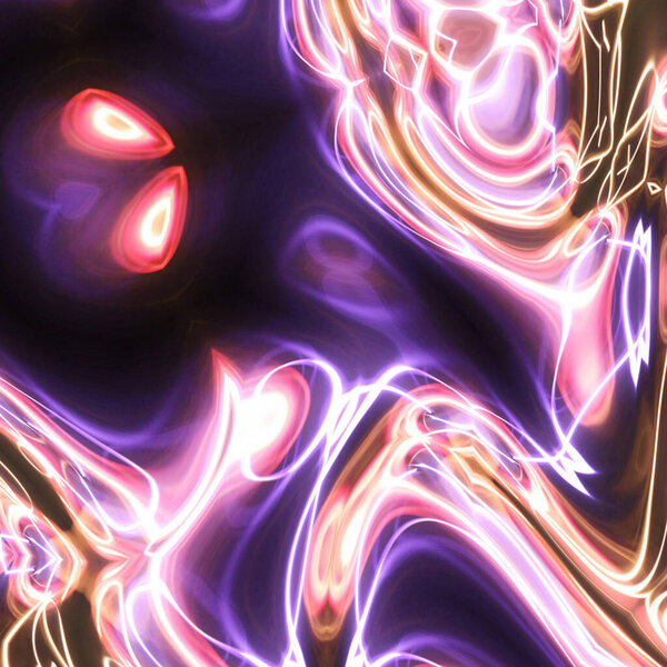 Abstract colorful neon glowing fantasy background.