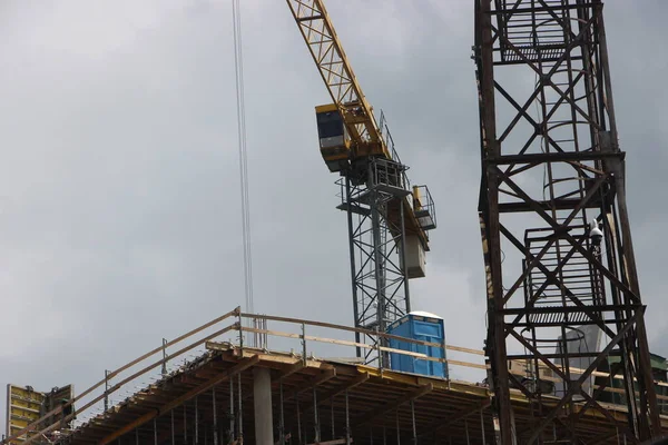 Canteiro Obras Vista Edifício — Fotografia de Stock