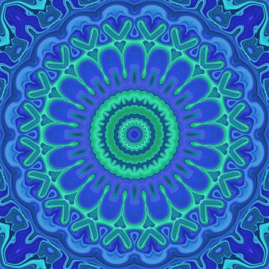 Esrarengiz neon soyut arka plan. Fantezi fraktal kavramı