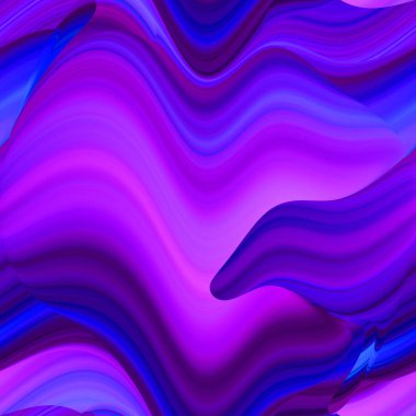 Esrarengiz neon parlayan geometrik soyut arkaplan. Fantezi fraktal kavramı