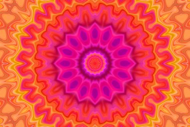 Esrarengiz neon soyut arka plan. Fantezi fraktal kavramı