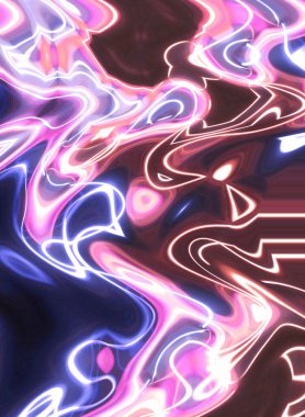 Ezoterik sihirli neon parlayan geometrik mandala fantezi fraktal. Soyut arkaplan.