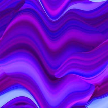 Esrarengiz neon parlayan geometrik soyut arkaplan. Fantezi fraktal kavramı