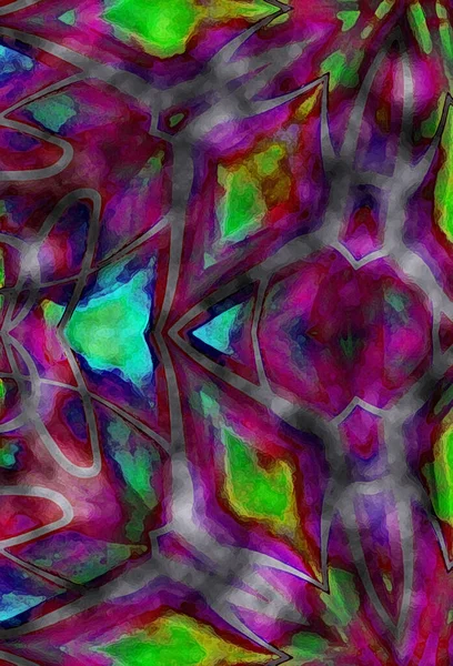 Kolorowe Abstrakcyjne Tło Fantasy Neon Fraktalna Koncepcja — Zdjęcie stockowe