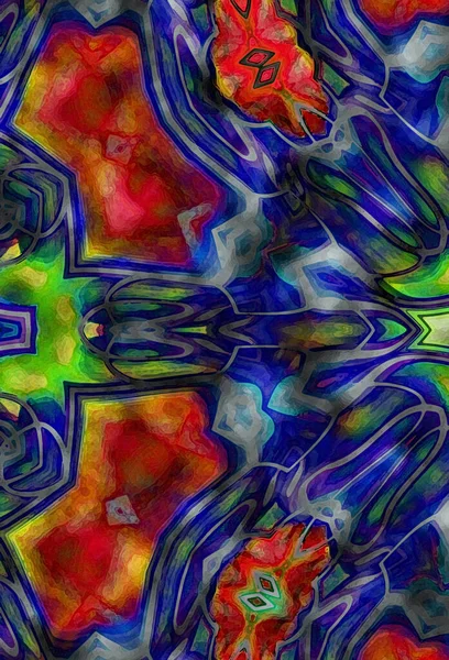 Esoterischer Neonabstrakter Hintergrund Fraktales Konzept Der Fantasie — Stockfoto