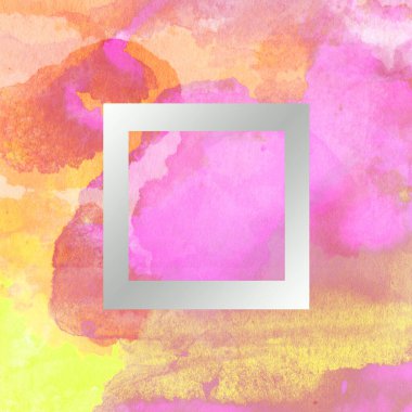 Soyut suluboya tasarımı, boyalı dokuya yakın çekim. Asgari arkaplan.