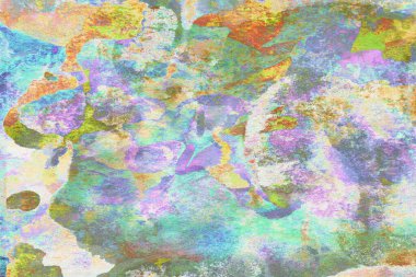 Soyut suluboya tasarımı, boyalı dokuya yakın çekim. Asgari arkaplan.