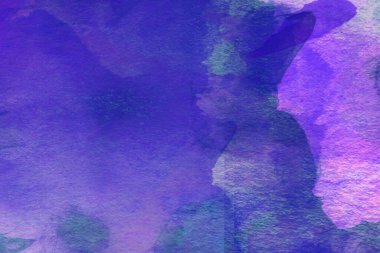 Soyut suluboya tasarımı, boyalı dokuya yakın çekim. Asgari arkaplan.