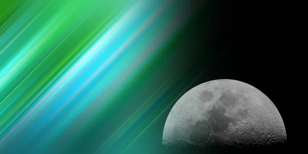 Bella Luna Incandescente Concetto Sfondo — Foto Stock