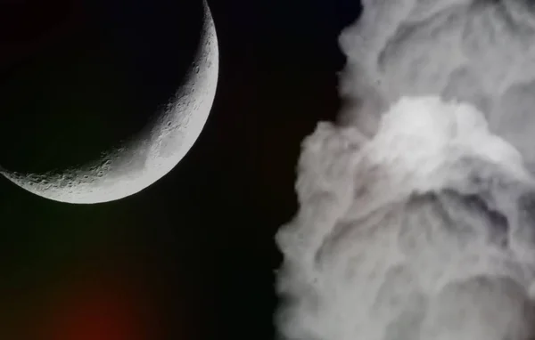 Hermoso Brillante Luna Concepto Fondo — Foto de Stock