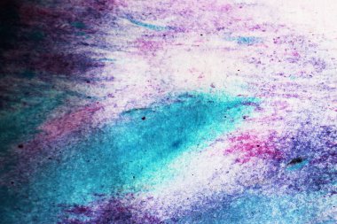 Soyut suluboya tasarımı, boyalı dokuya yakın çekim. Asgari arkaplan.