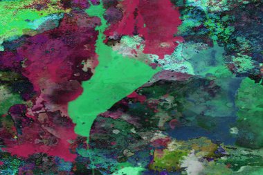 Soyut suluboya tasarımı, boyalı dokuya yakın çekim. Asgari arkaplan.