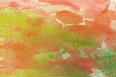 Soyut suluboya tasarımı, boyalı dokuya yakın çekim. Asgari arkaplan.