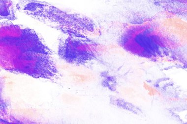 Soyut suluboya tasarımı, boyalı dokuya yakın çekim. Asgari arkaplan.