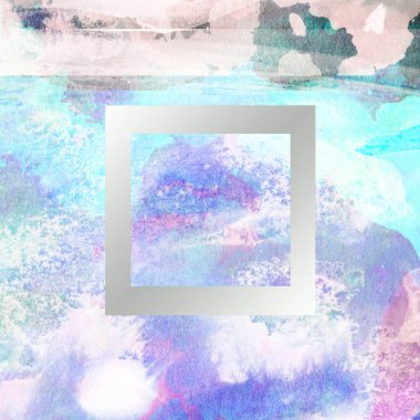 Soyut suluboya tasarımı, boyalı dokuya yakın çekim. Asgari arkaplan.