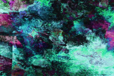 Soyut suluboya tasarımı, boyalı dokuya yakın çekim. Asgari arkaplan.