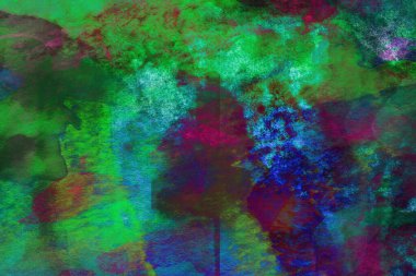 Soyut suluboya tasarımı, boyalı dokuya yakın çekim. Asgari arkaplan.