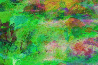 Soyut suluboya tasarımı, boyalı dokuya yakın çekim. Asgari arkaplan.