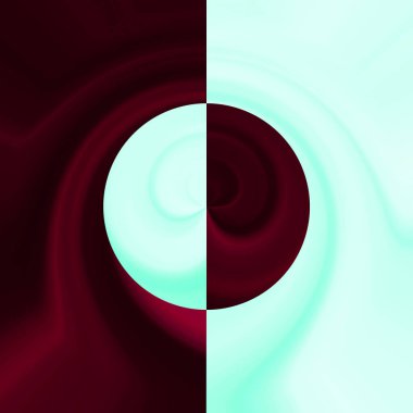 Renkli soyut arka plan modeli, Yin Yang konsepti