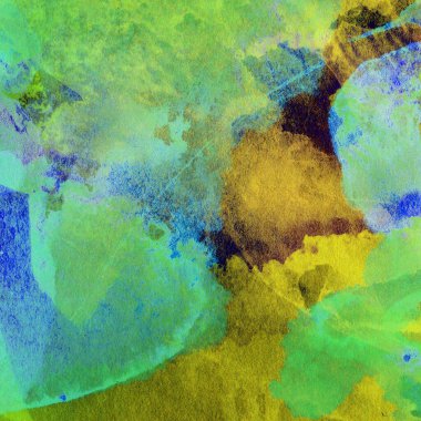 Soyut suluboya tasarımı, boyalı dokuya yakın çekim. Asgari arkaplan.