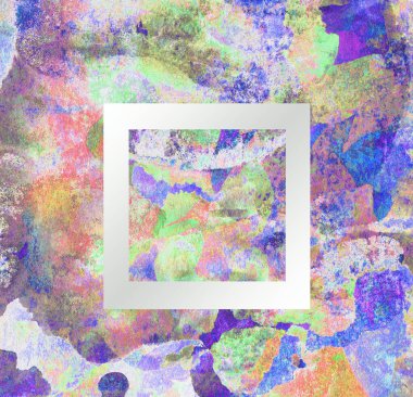 Soyut suluboya tasarımı, boyalı dokuya yakın çekim. Asgari arkaplan.