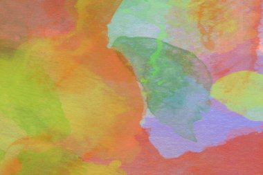 Soyut suluboya tasarımı, boyalı dokuya yakın çekim. Asgari arkaplan.