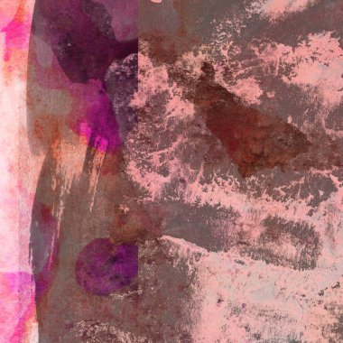 Soyut suluboya tasarımı, boyalı dokuya yakın çekim. Asgari arkaplan.