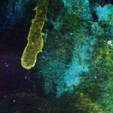 Soyut suluboya tasarımı, boyalı dokuya yakın çekim. Asgari arkaplan.