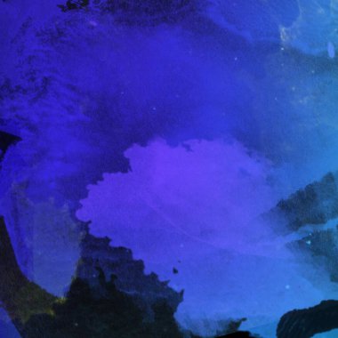 Soyut suluboya tasarımı, boyalı dokuya yakın çekim. Asgari arkaplan.