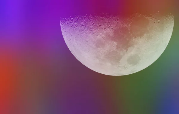 Vacker Glödande Månkoncept Bakgrund — Stockfoto