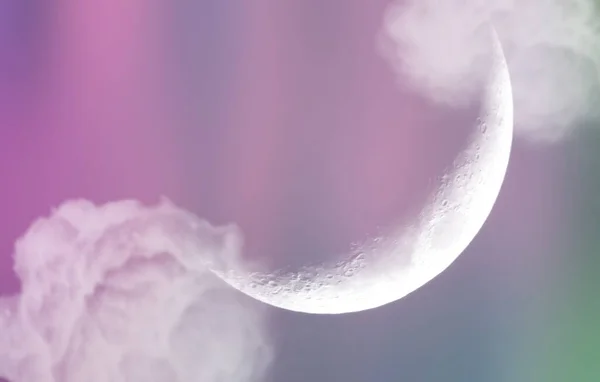 Hermoso Brillante Luna Concepto Fondo —  Fotos de Stock