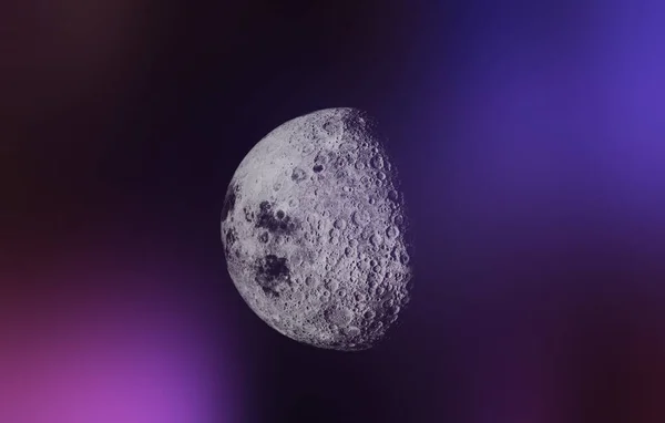 Hermoso Brillante Luna Concepto Fondo — Foto de Stock