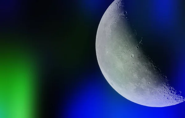 Hermoso Brillante Luna Concepto Fondo — Foto de Stock