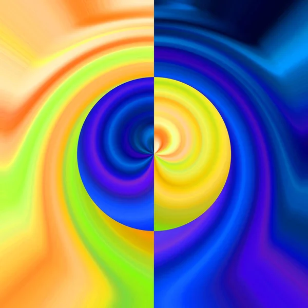 Colorato Modello Sfondo Astratto Concetto Yin Yang — Foto Stock