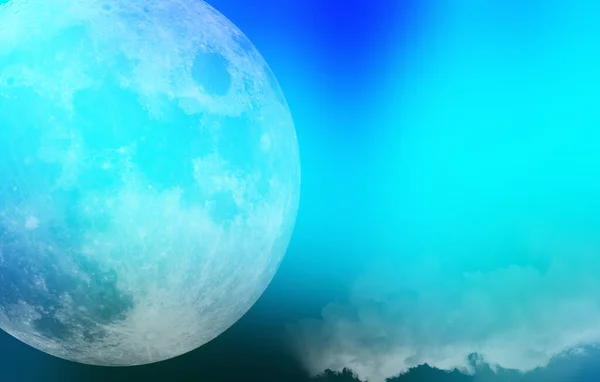 Beautiful Glowing Moon Concept Background — Stock Photo, Image