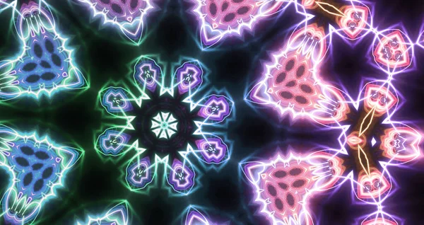Soyut Renkli Neon Işıklı Fantezi Arka Planı — Stok fotoğraf